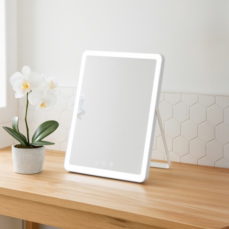 MIROIR RECTANGULAIRE LED AVEC SUPPORT