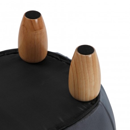 POUF TAUREAU NOIR