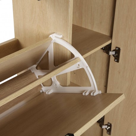 MEUBLE À CHAUSSURES 3 PORTES MIROIR