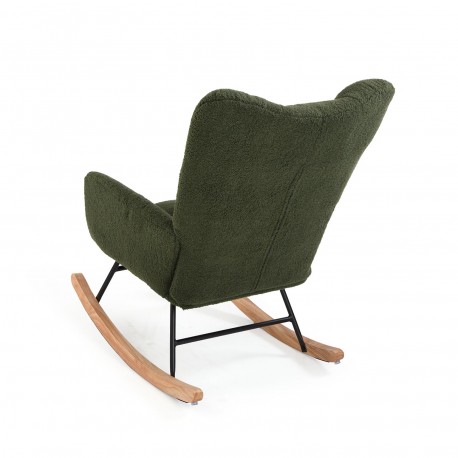ROCKING CHAIR AVEC ACCOUDOIRS VERT