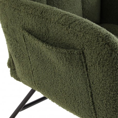 ROCKING CHAIR AVEC ACCOUDOIRS VERT