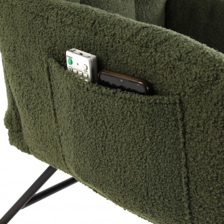 ROCKING CHAIR AVEC ACCOUDOIRS VERT