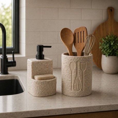 DISTRIBUTEUR VITI BEIGE AVEC ÉPONGE