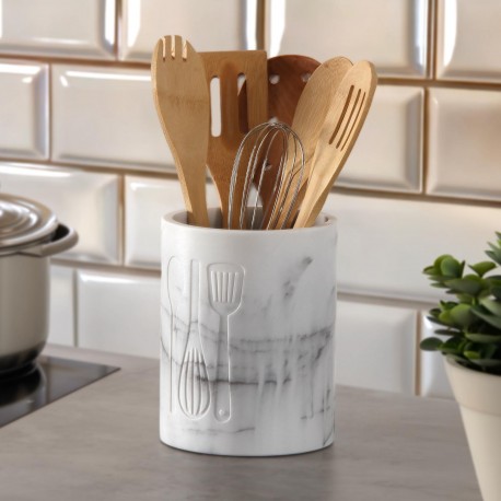 PORTE-USTENSILES VITI MARBRE BLANC GRAND