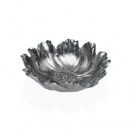 CENTRE DE TABLE FLEUR ARGENTÉE