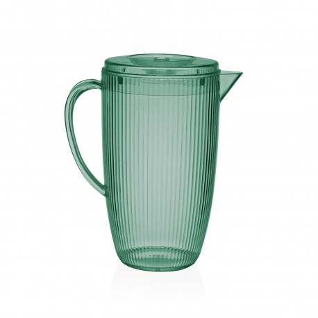 JARRA TRANSPARENTE VERDE