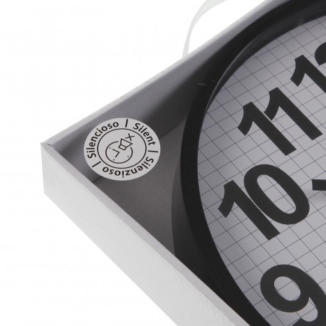 HORLOGE CUISINE 30 CM ATLAS BLANC