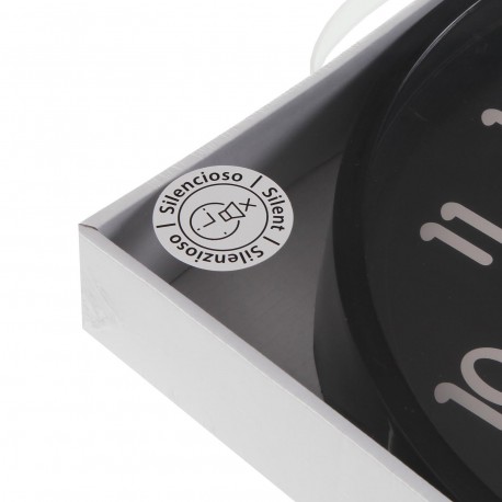 HORLOGE CUISINE 30 CM NOVA NOIR