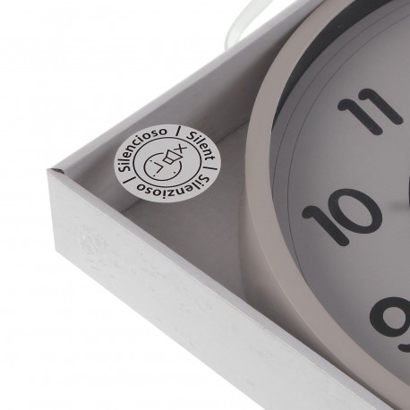 HORLOGE CUISINE 30 CM NOVA BLANC