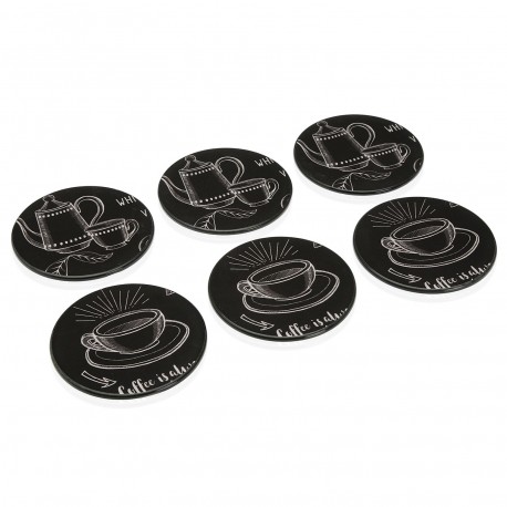 SET 6 SOUS-VERRE TABLEAU