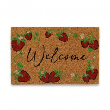 PAILLASSON COCO "WELCOME" FRAISES