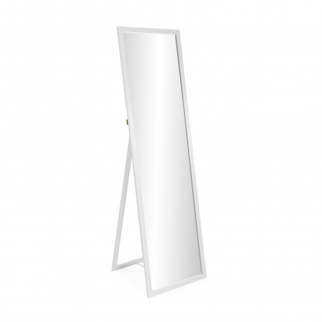 MIROIR SUR PIED BLANC
