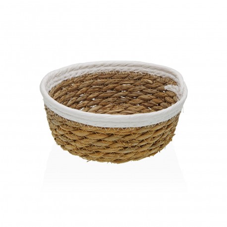 PANIER FIBRE VÉGÉTALE BLANC 18CM