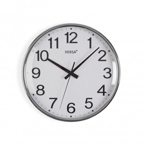 HORLOGE MURALE GIA ARGENT 26 CM