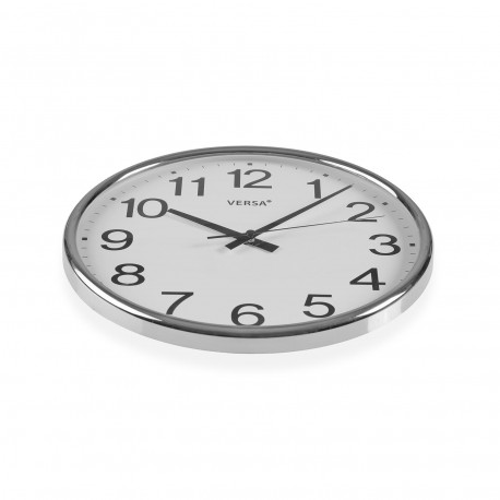 HORLOGE MURALE GIA ARGENT 26 CM