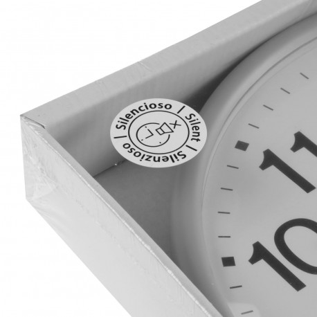 HORLOGE MURALE GIA GRIS 26 CM