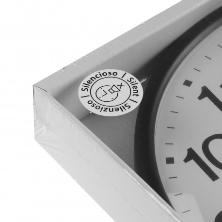 HORLOGE MURALE GIA NOIR 31 CM