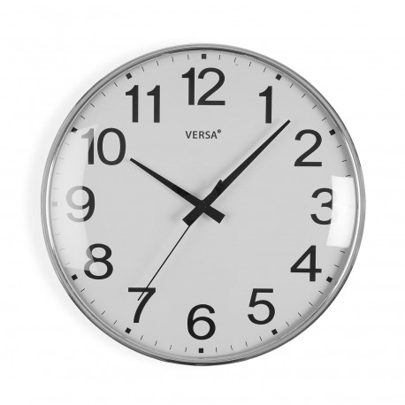 HORLOGE MURALE GIA ARGENT 35 CM