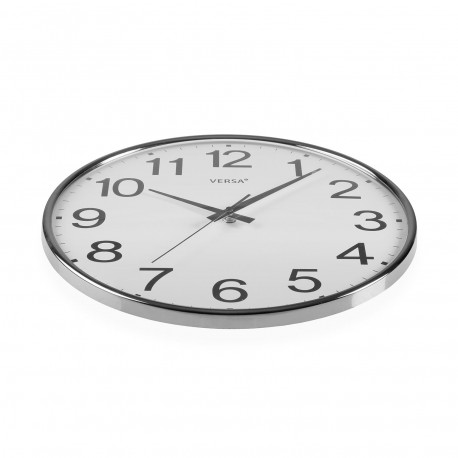 HORLOGE MURALE GIA ARGENT 35 CM