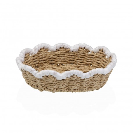 PANIER TRESSÉ BORD BLANC