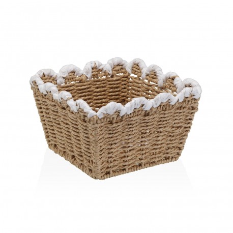 PANIER TRESSÉ BORD BLANC