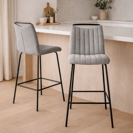 CHAISE HAUTTE GRIS CLAIR