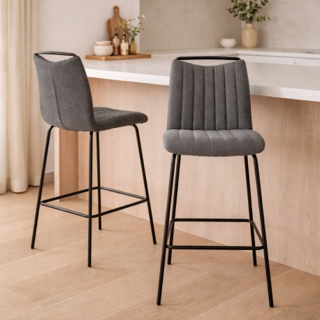 CHAISE HAUTTE GRIS FONCÉ