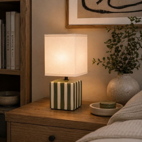 LAMPE RAYÉE VERTE