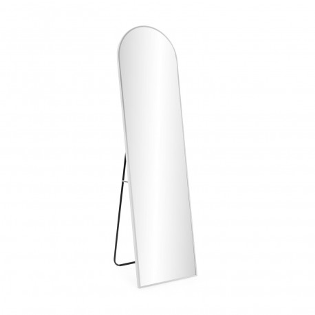 MIROIR SUR PIED BLANC