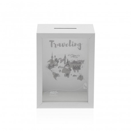 TIRELIRE VOYAGE BLANCHE