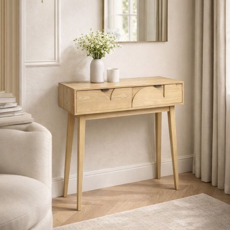 CONSOLE 2 TIROIRS 80CM SARA