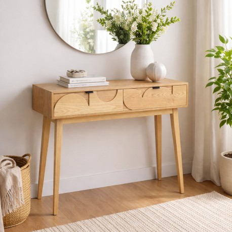 CONSOLE 2 TIROIRS 100CM SARA