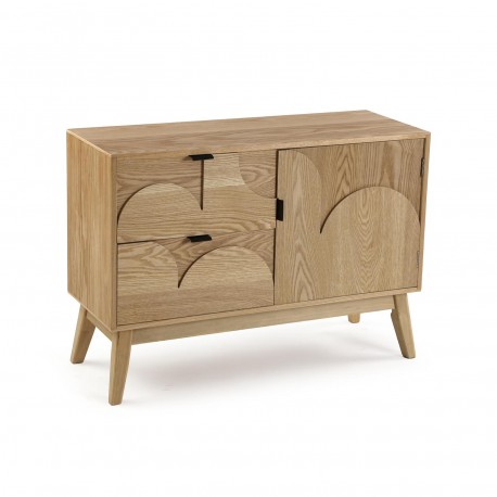 COMMODE 2 TIROIRS ET PORTE SARA