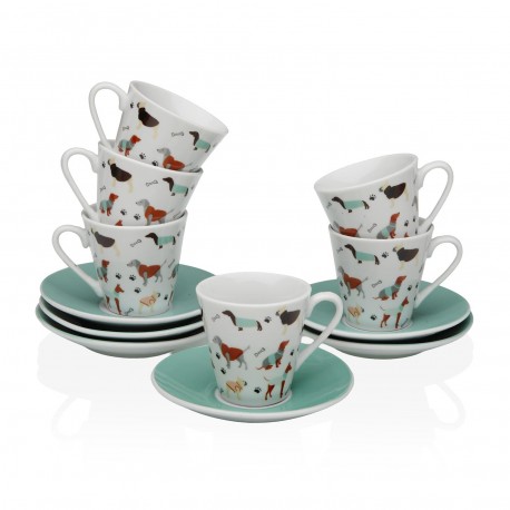 SET 6 CAFÉ /ASSIETTE AMICO