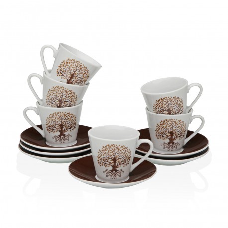SET 6 CAFÉ /ASSIETTE GAIA