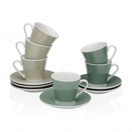 SET 6 CAFÉ /ASSIETTE LILINOE
