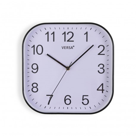 HORLOGE CUISINE SQUARE BLANC