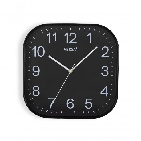 HORLOGE CUISINE SQUARE NOIR