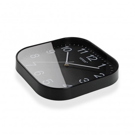 HORLOGE CUISINE SQUARE NOIR