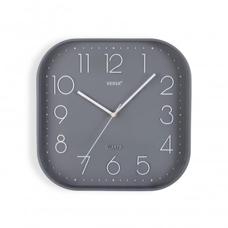 HORLOGE CUISINE SQUARE GRIS