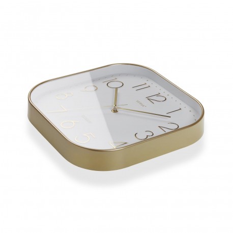 HORLOGE CUISINE SQUARE DORÉ