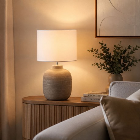 LAMPE TABLE OPERA BEIGE