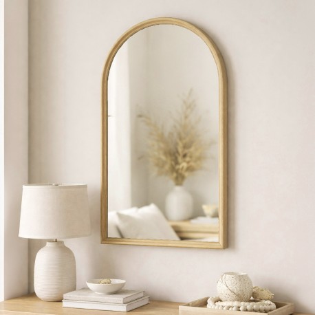 MIROIR MURAL MARRON CLAIR