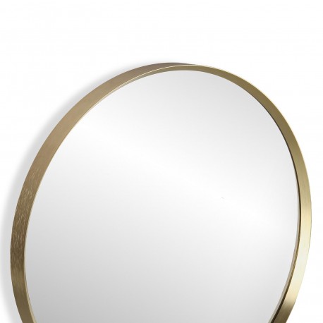MIROIR MURAL CADRE ALUMINIUM DORÉ