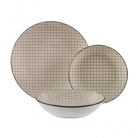 SERVICE 18 PIÈCES CARINA BEIGE