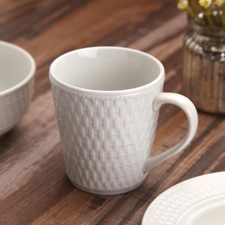MUG À RELIEF BLANC OSIER
