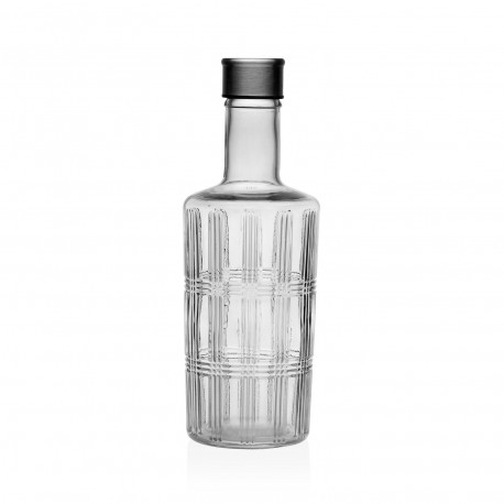 BOUTEILLE VERRE AVEC COUVERCLE MÉTAL