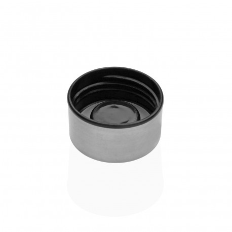 BOUTEILLE VERRE BLEU AVEC COUVERCLE MÉTAL