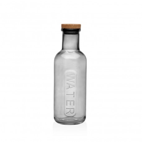 BOUTEILLE VERRE GRIS AVEC LIÈGE