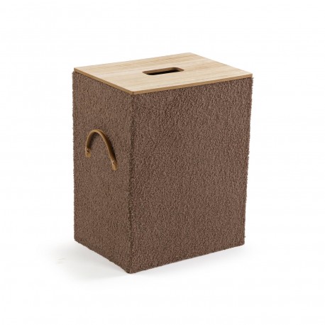 SET DE 2 PANIERS À LINGE MARRON